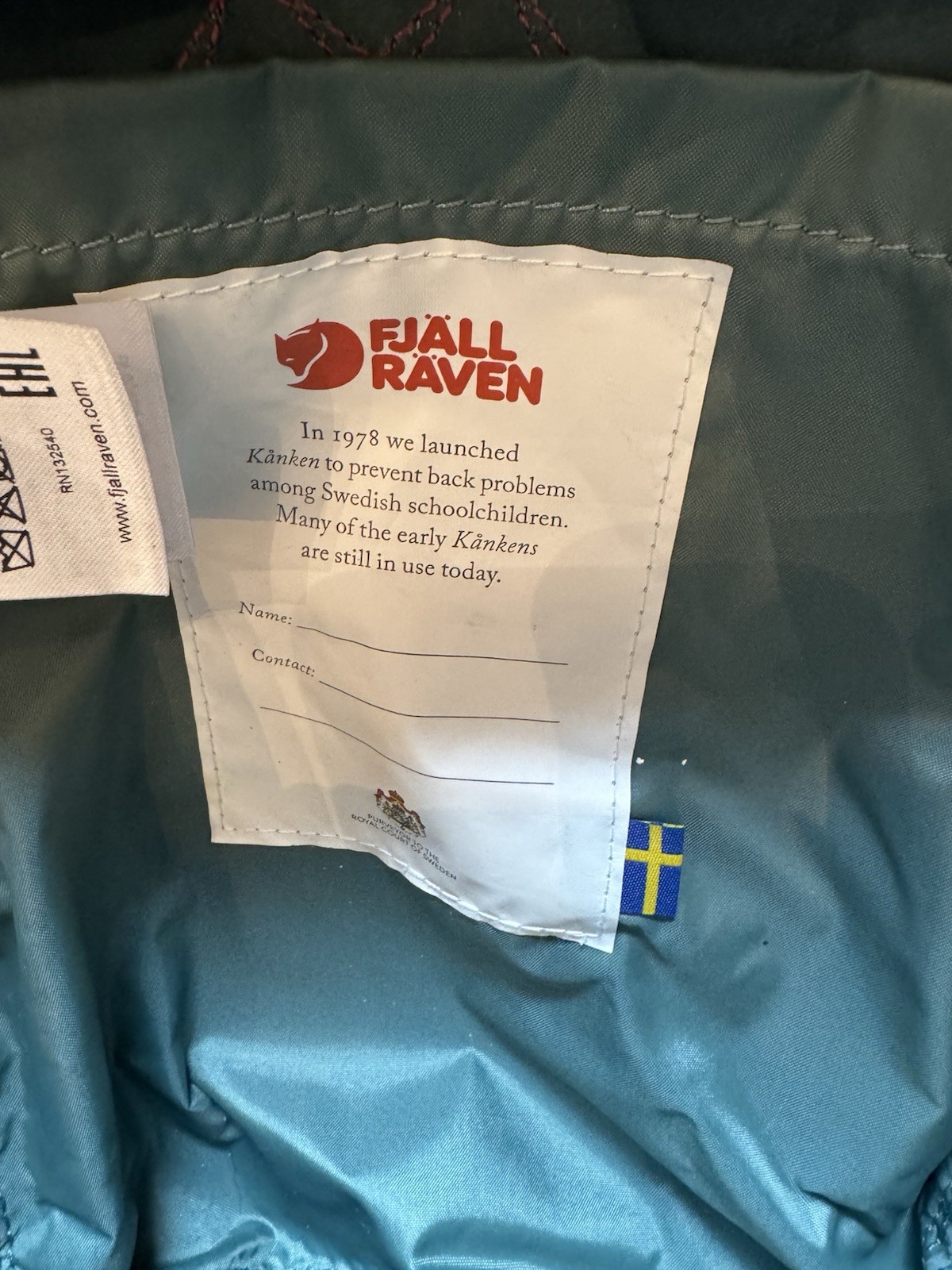 Fjallraven Kanken Sling Backpack Mini RARE Frost Green & Pink Lightweight $65