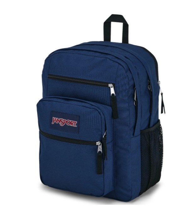 JanSport Big Student Backpack 15” Laptop Sleeve, Haul Handle Navy Brand New