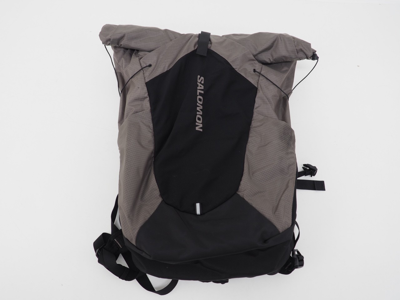 Salomon ACS Daypack 20 Rolltop Backpack Grey/Black 20L Capacity