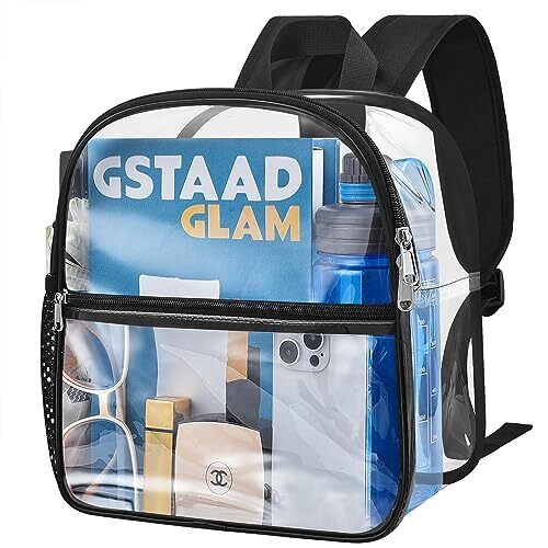 Stadium-Approved Clear Backpack for Sports and Concerts Small Transparent