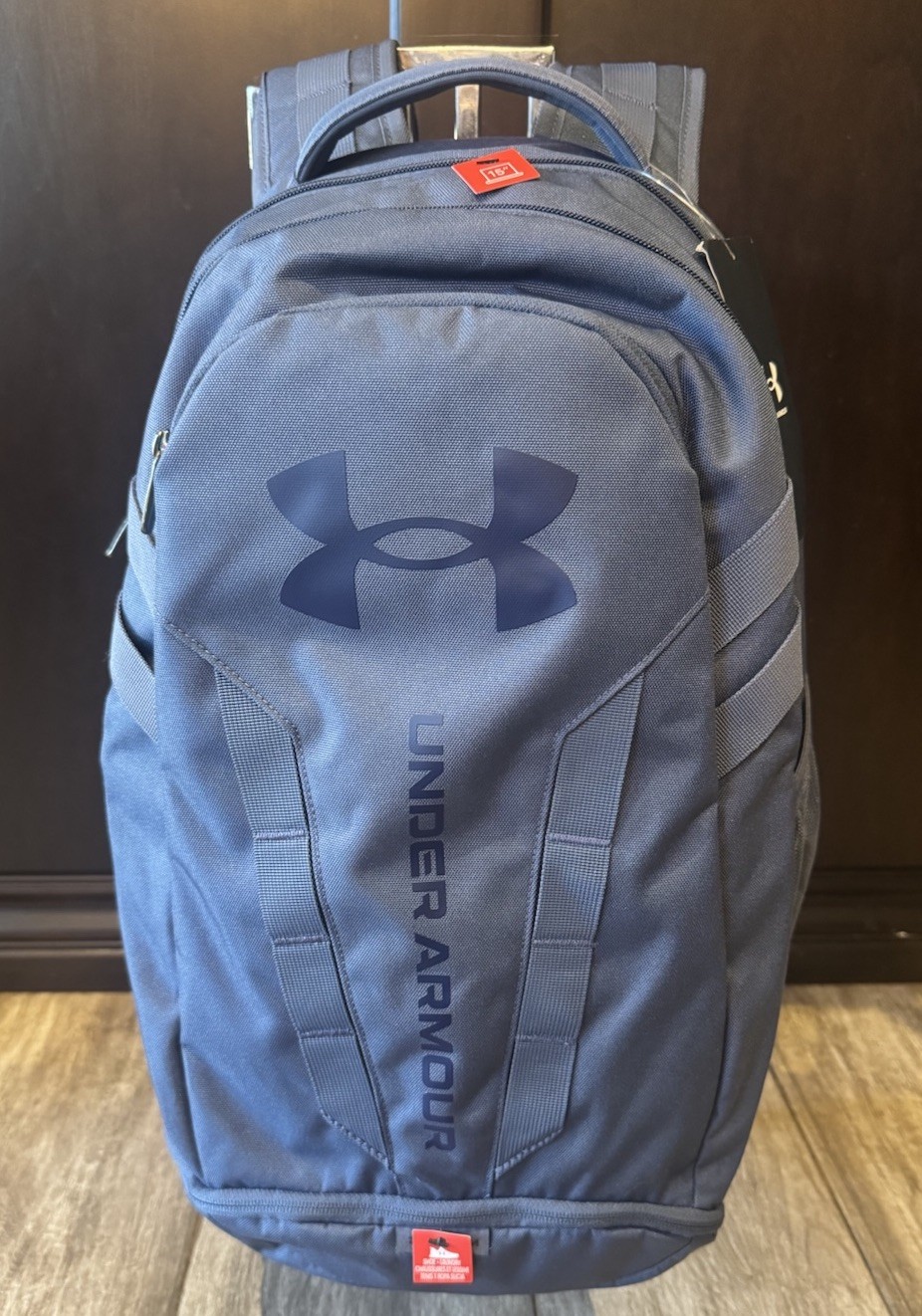 Under Armour UA Hustle 5.0 Storm Backpack Downpour Gray 1361176 044 NWT **RARE**