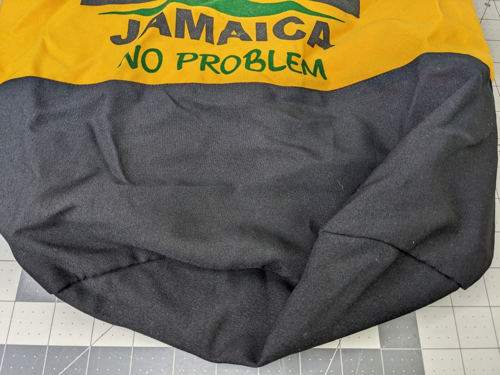 Jamaica No Problem Drawstring Bag Knapsack 20 Inch