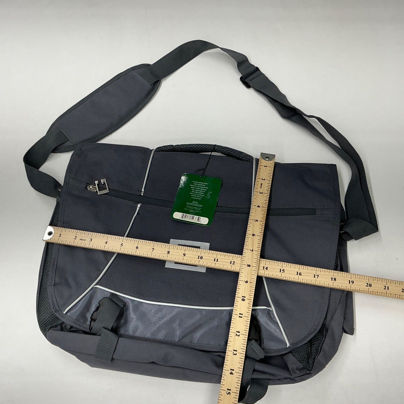 2006 Guess Urban Messenger Computer Complete Carry On Bag Marciano Grey NWT