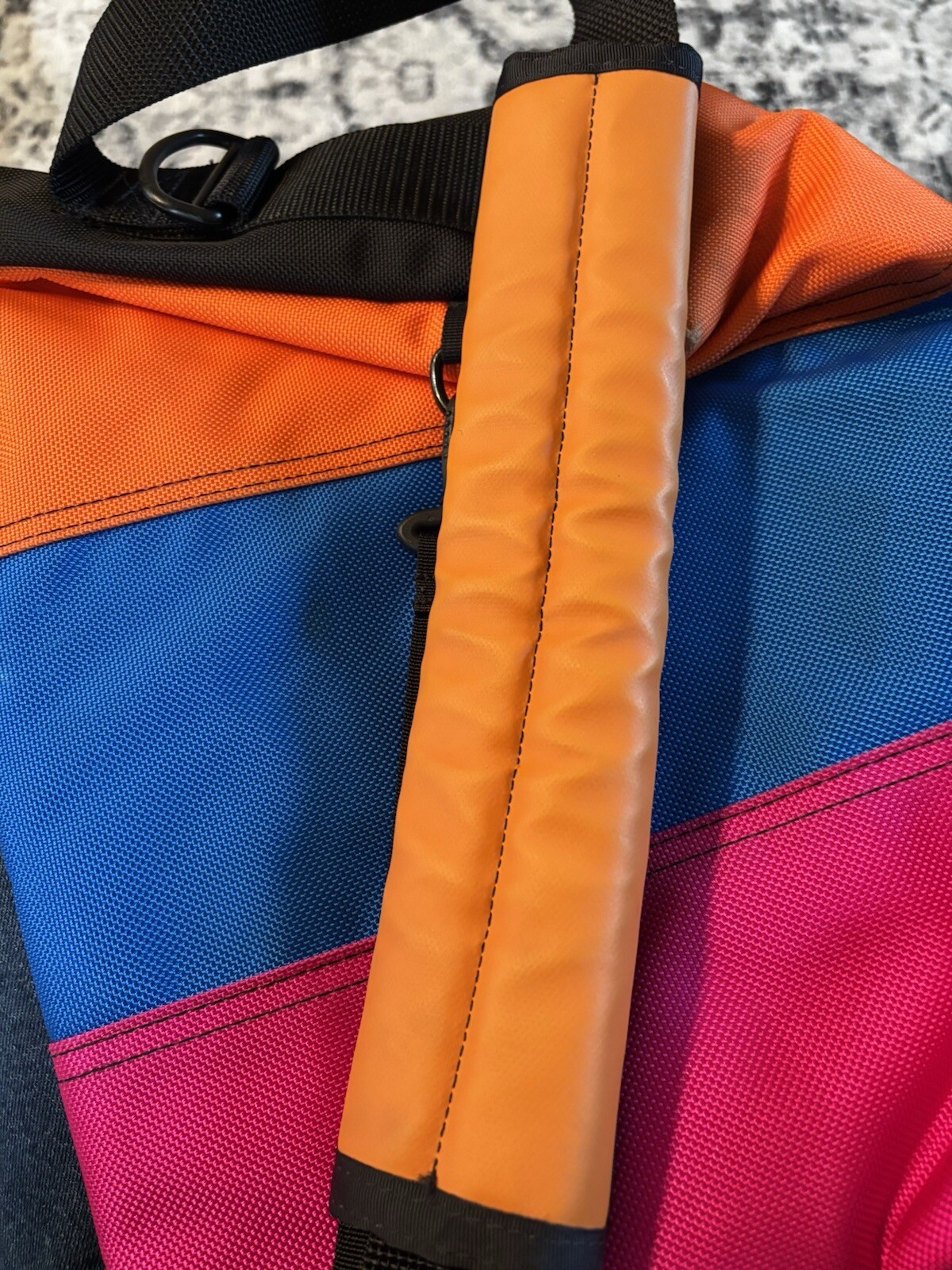 Timbuk2 Custom Multicolor Messenger Bag Hand Made in San Fran Ballistic Nylon