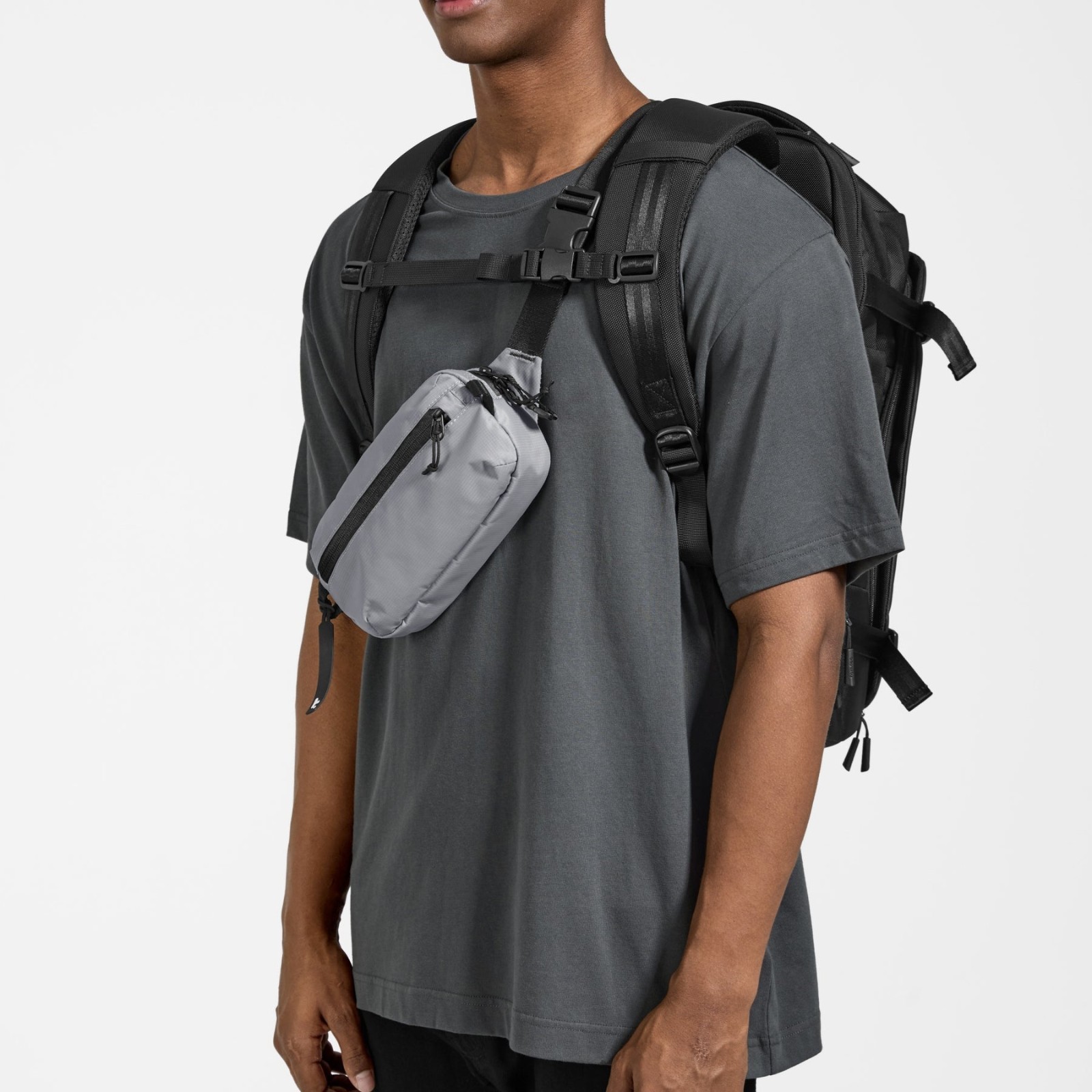 tomtoc Aviator-T33 Chest Bag (Gray, 1.5L)
