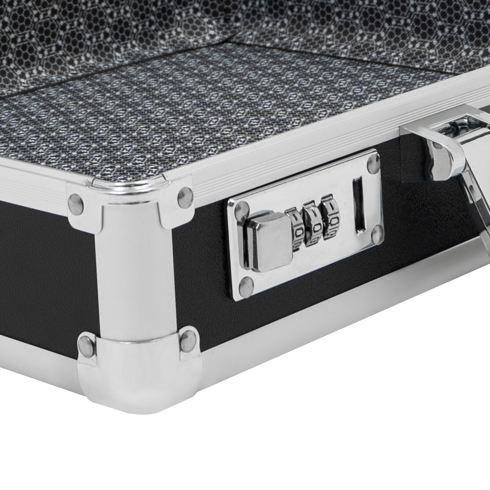 Aluminum Hard Case Big Capacity with Combination Lock Briefcase with Pocket