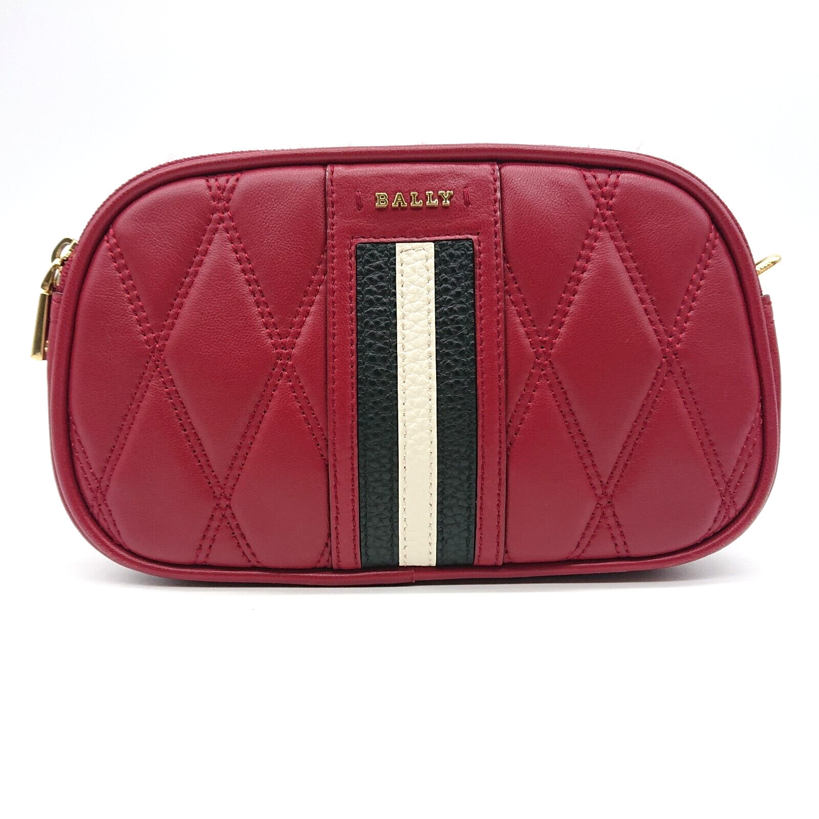 BALLY Shoulder Bag Trainspotting Leather Red Strap DENNI QT China