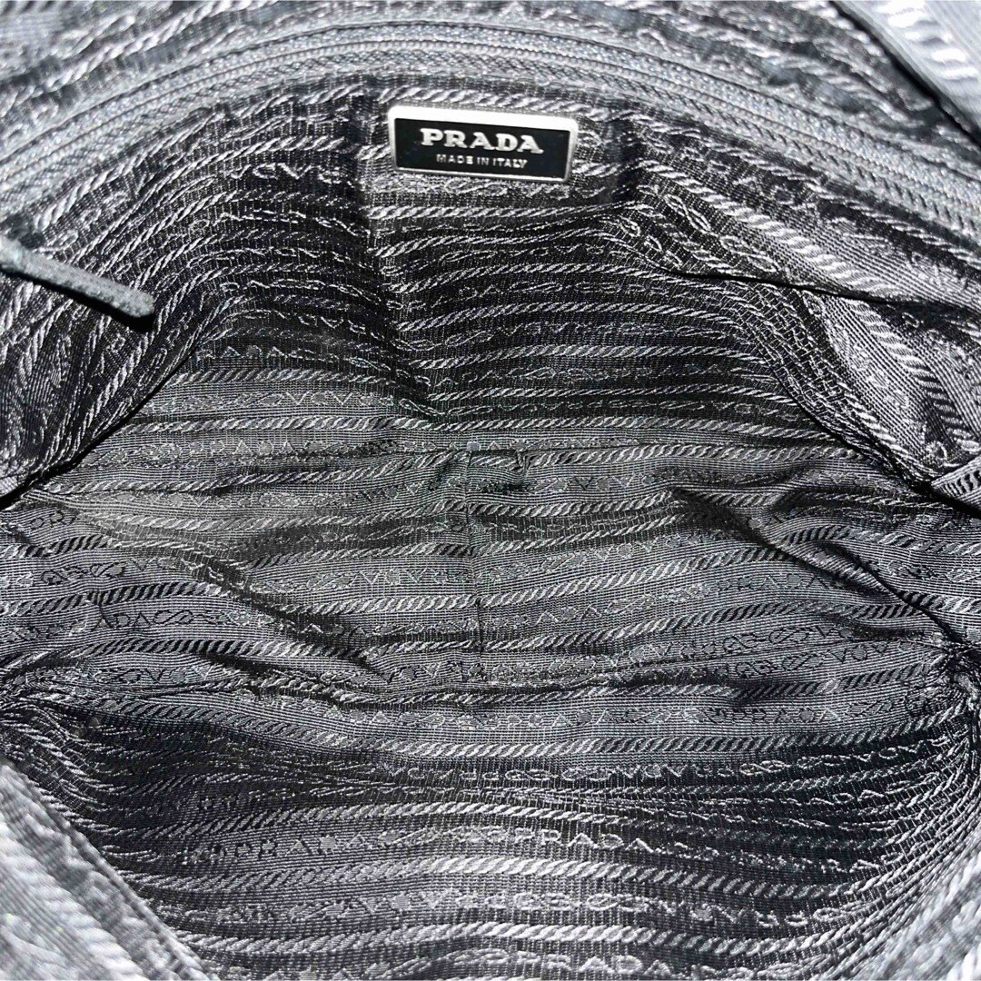 Prada Shoulder Bag Black Triangle Logo Camera Bag Tesuto Nylon Men’s From Japan