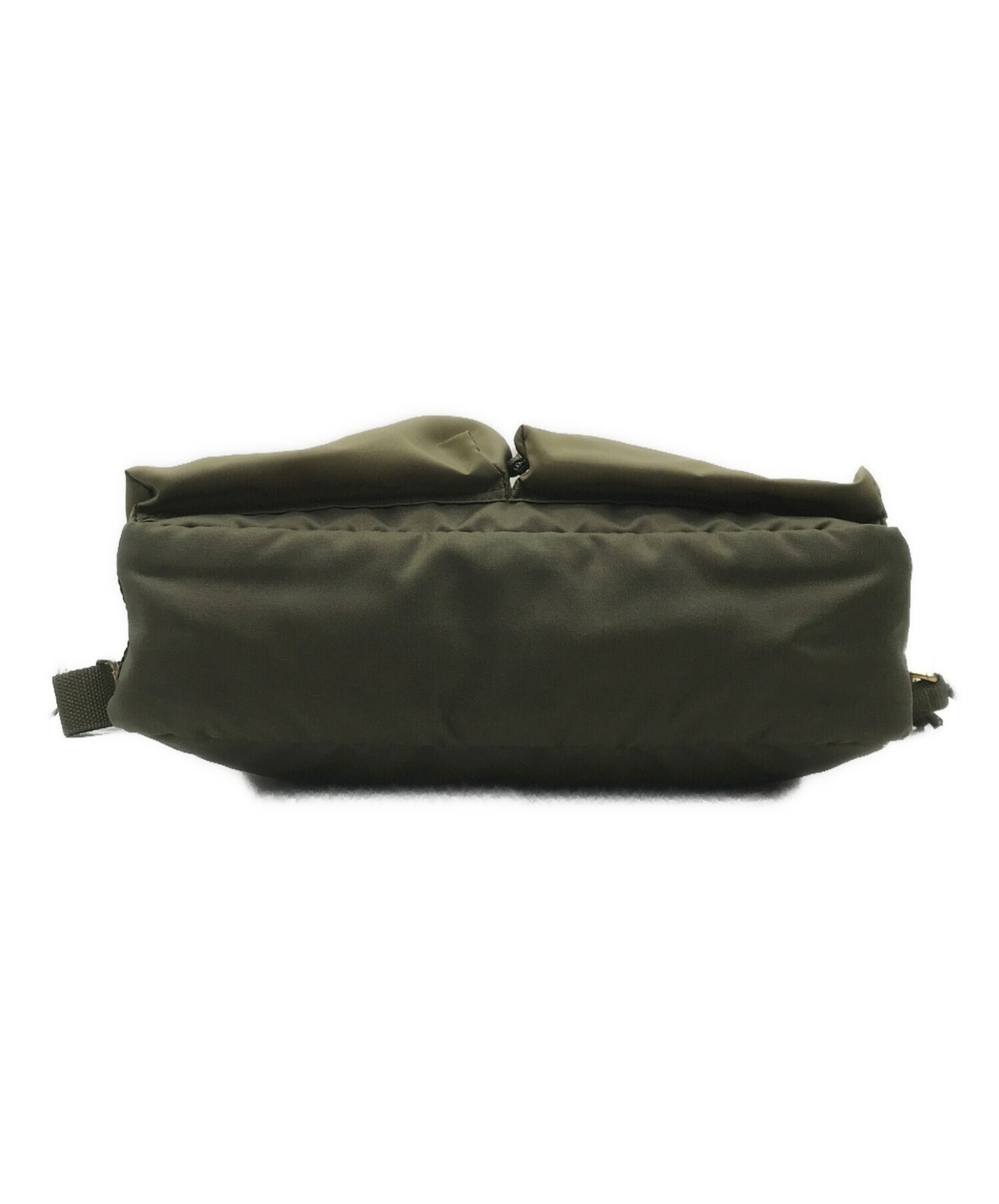 PORTER FORCE SHOULDER BAG 855-07415 Yshida Olive drab Green Used Japan t46