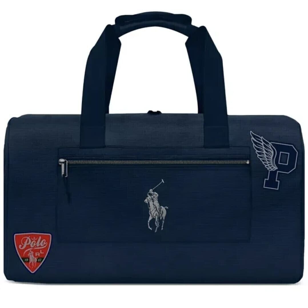 2023 POLO Ralph Lauren Fragrances Navy Blue Weekender Gym Duffle Travel Bag NEW!