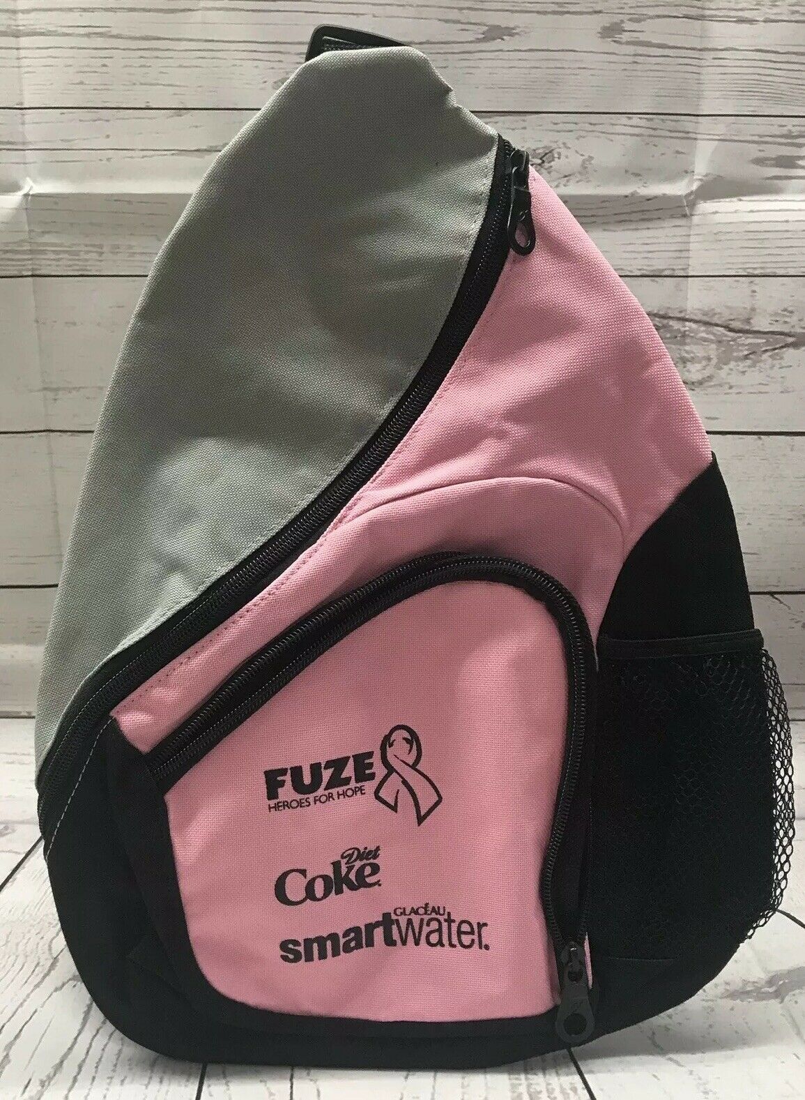Crossbody Messenger Bag Backpack Heros for Hope Diet Coke Pink Small Unused SS01
