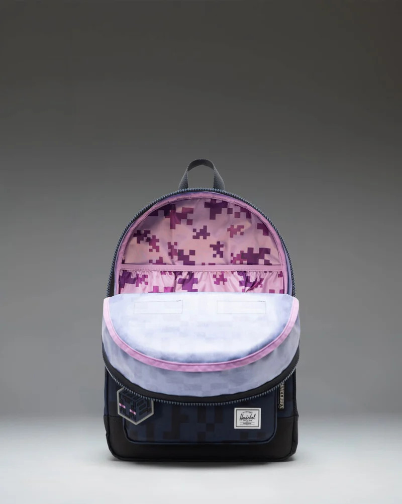 Minecraft Herschel Héritage Youth Backpack – 26L – Purple Enderman – NWT