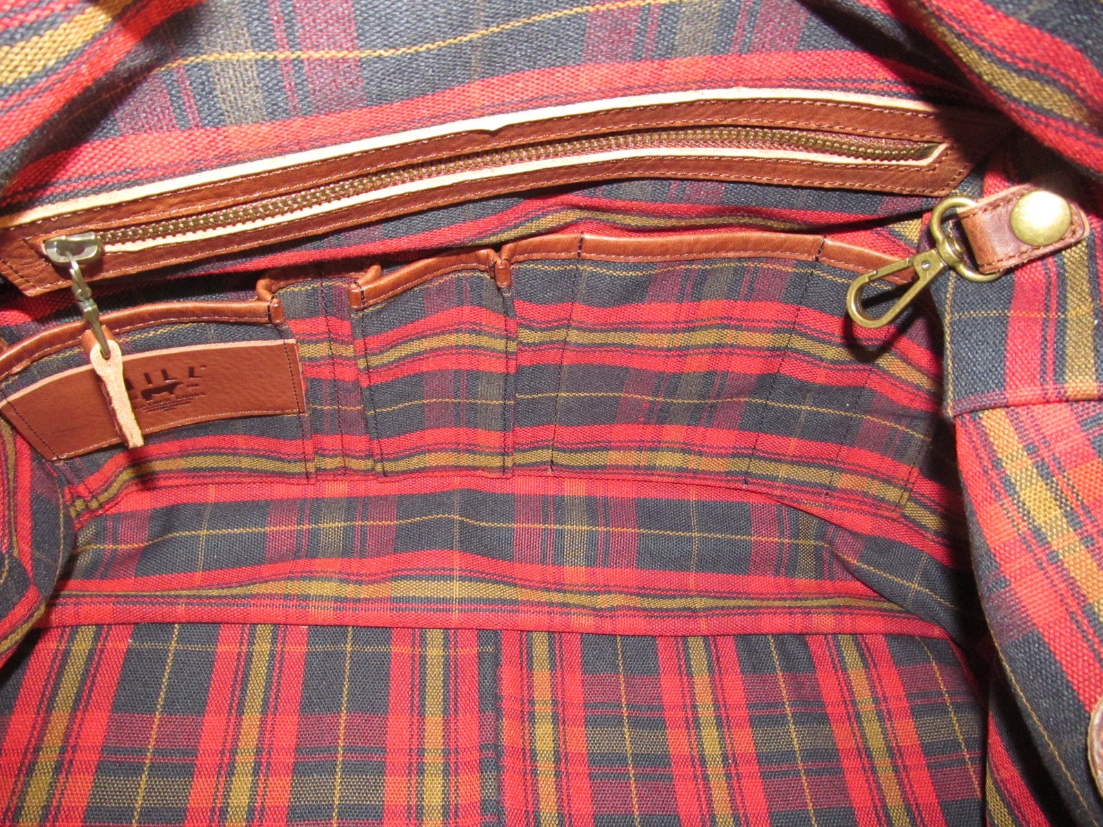 WILL Leather Goods, Eugene, Or. Brown Canvas & Leather Carry On Duffle Bag, NWT