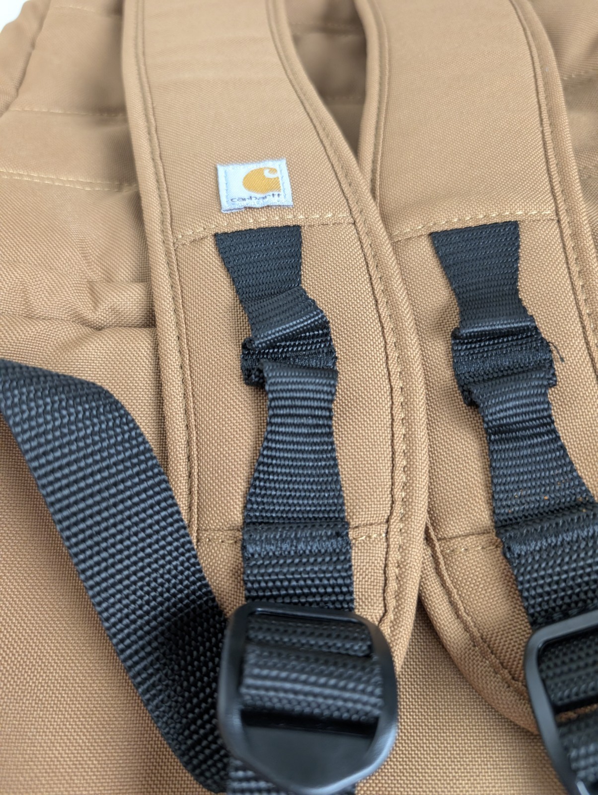 Carhartt Custom 2-in-1 Cooler Backpack – Brown Canvas with Military Patches