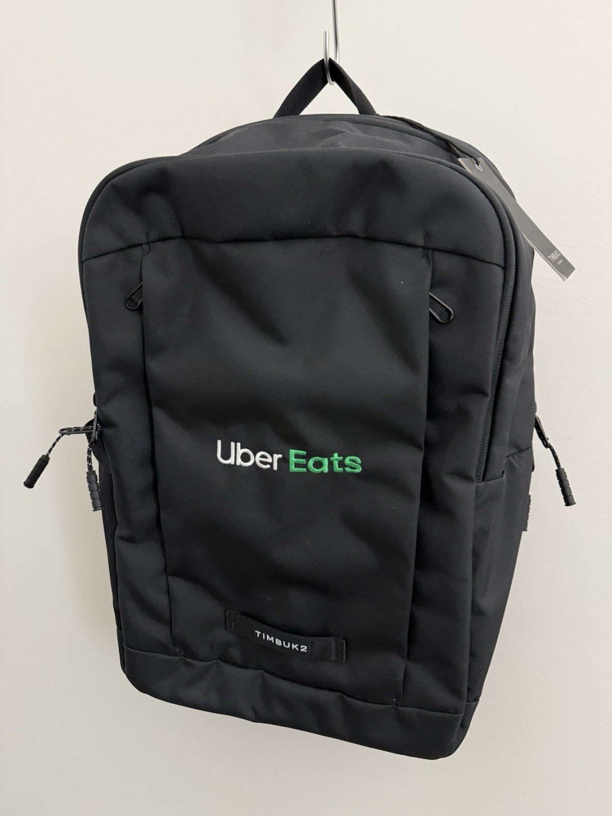 Timbuk2 Parkside Eco Backpack Bag Pockets Black 20 Liter Logo Uber Eats New NWT