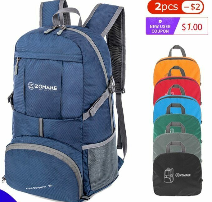 Mochila Unisex Plegable Portátil De 35L, Bolsa Para Deportes Al Aire Libre, Moch