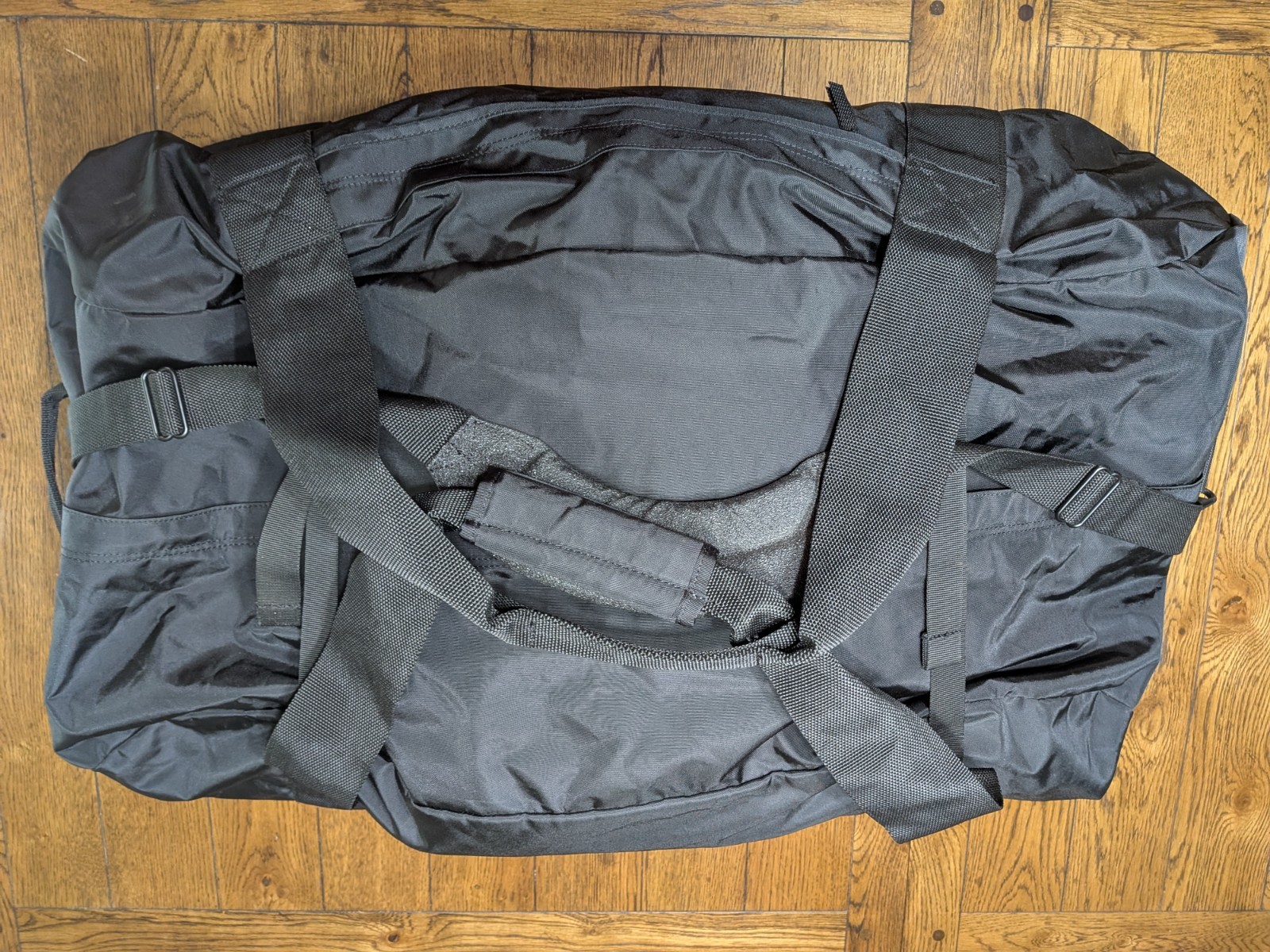 Uline Extra Large Duffle Tote Bag Black Handle Shoulder Strap 34x16x14