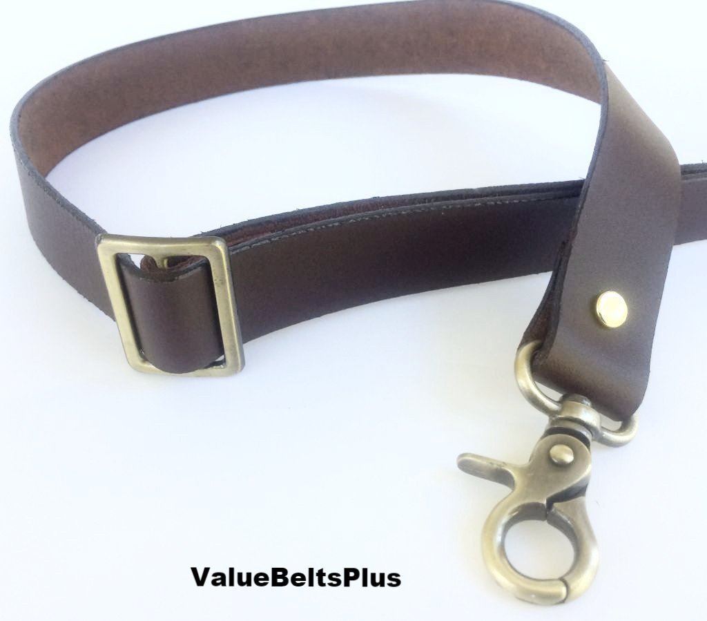 1″ Quality Leather Adjustable Convertible Slide Cross Body Bag Strap – 3 colors