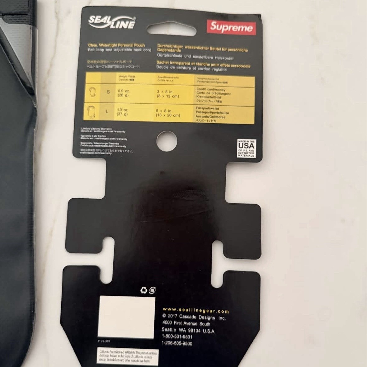 Supreme SealLine Large Pouch SS18