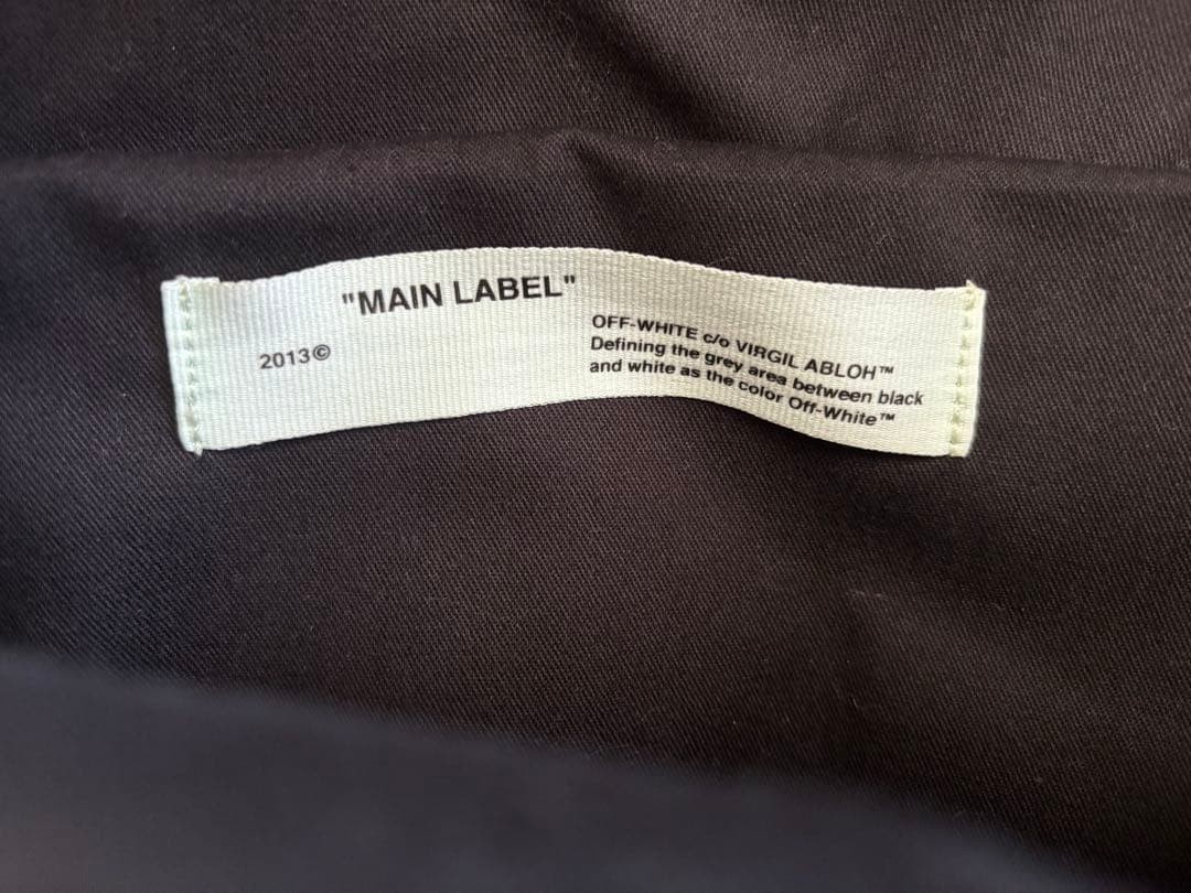 Off-White Backpack Black Pink 45cm 18in Made in Italy From Japan