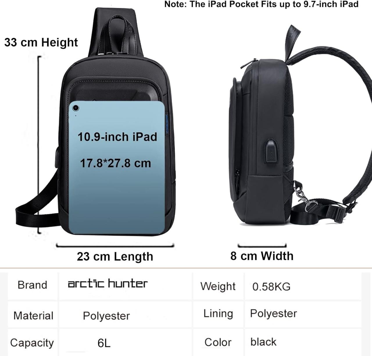 Arctic Hunter Crossbody Bag