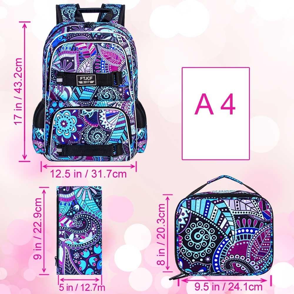 Laptop Backpack, 17 Inch School Bag College Bookbag, Anti Theft Daypack Bags …