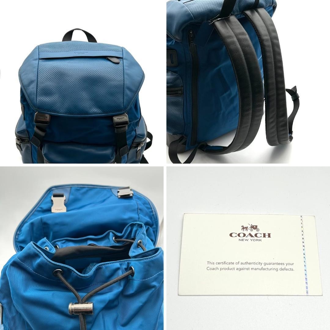 Coach Terrain Trek Nylon Leather Backpack 16cm depth Used