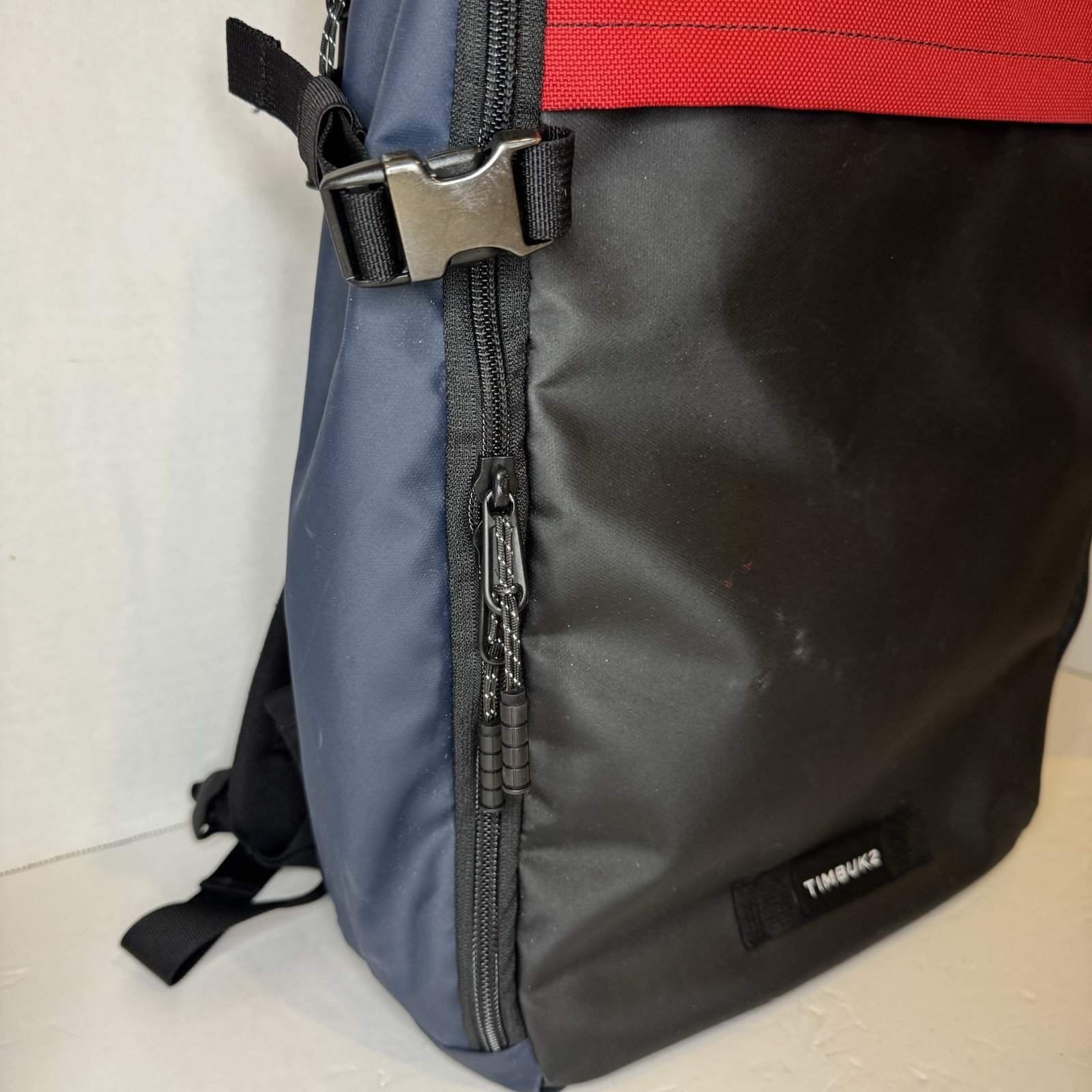 Timbuk2 Division Backpack Pack Jet Black Blue Red Laptop Bag Padded Custom
