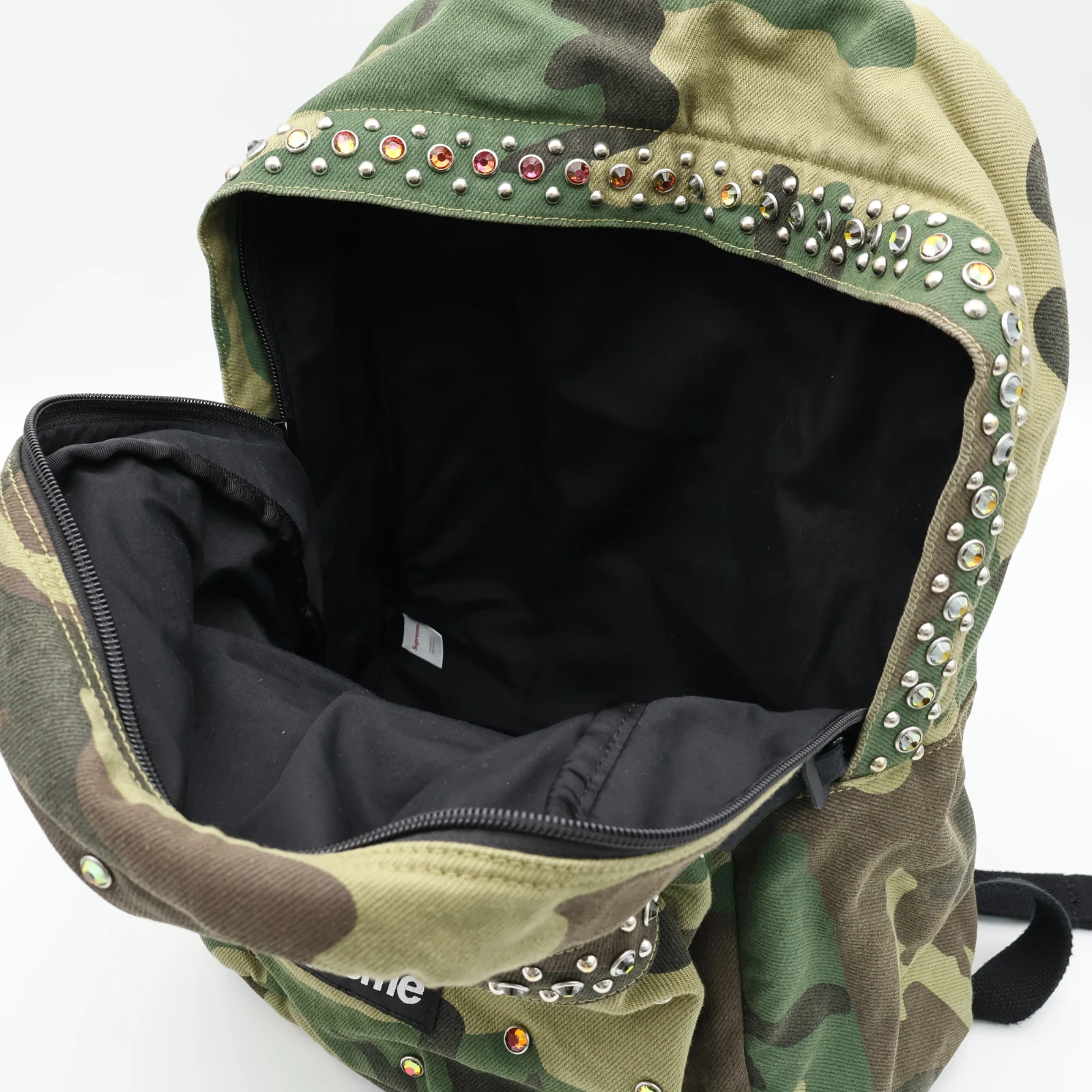 Supreme b.b. Simon Denim Backpack Woodland Camo