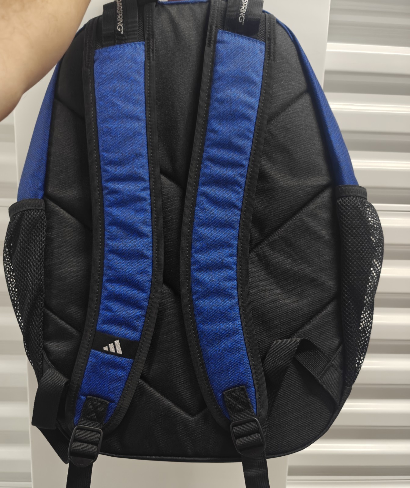 Adidas Blue Backpack with Pockets and Padded Straps Large Excelerator