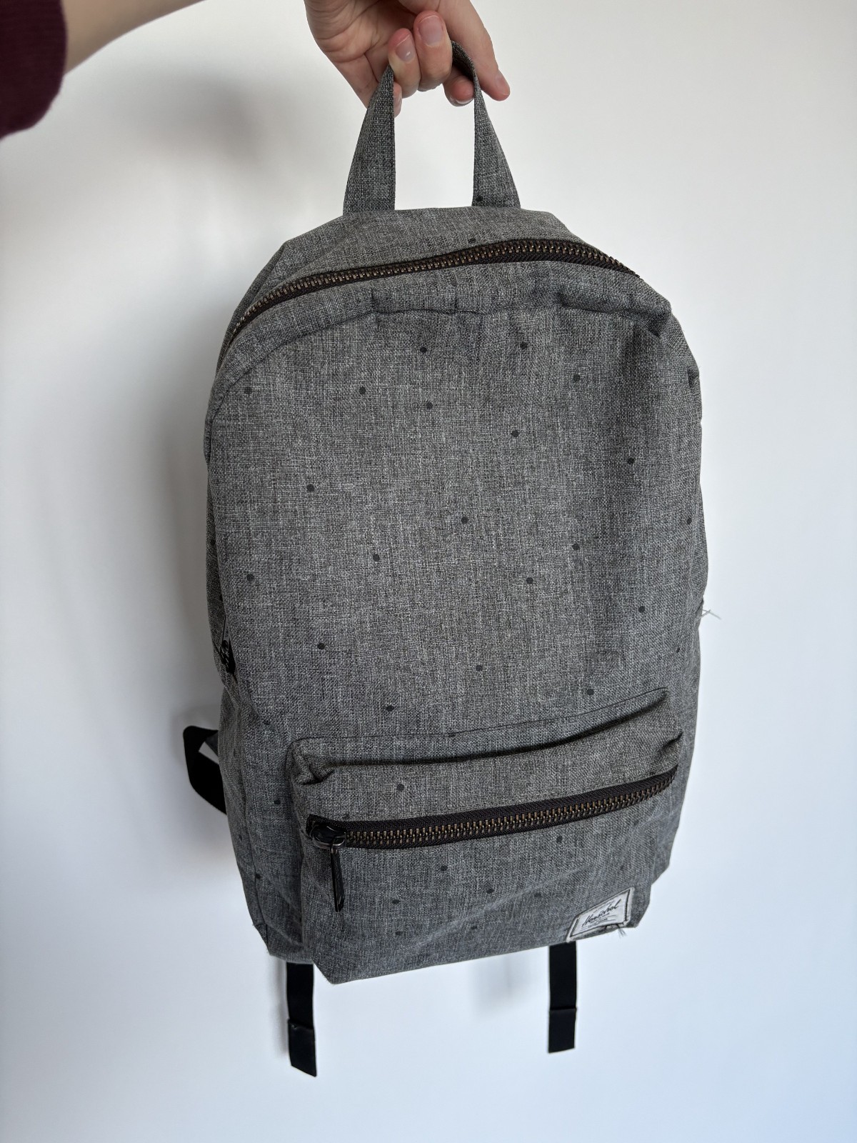 Herschel Supply Co Gray Backpack Polka Dot Red Lining Classic Daypack