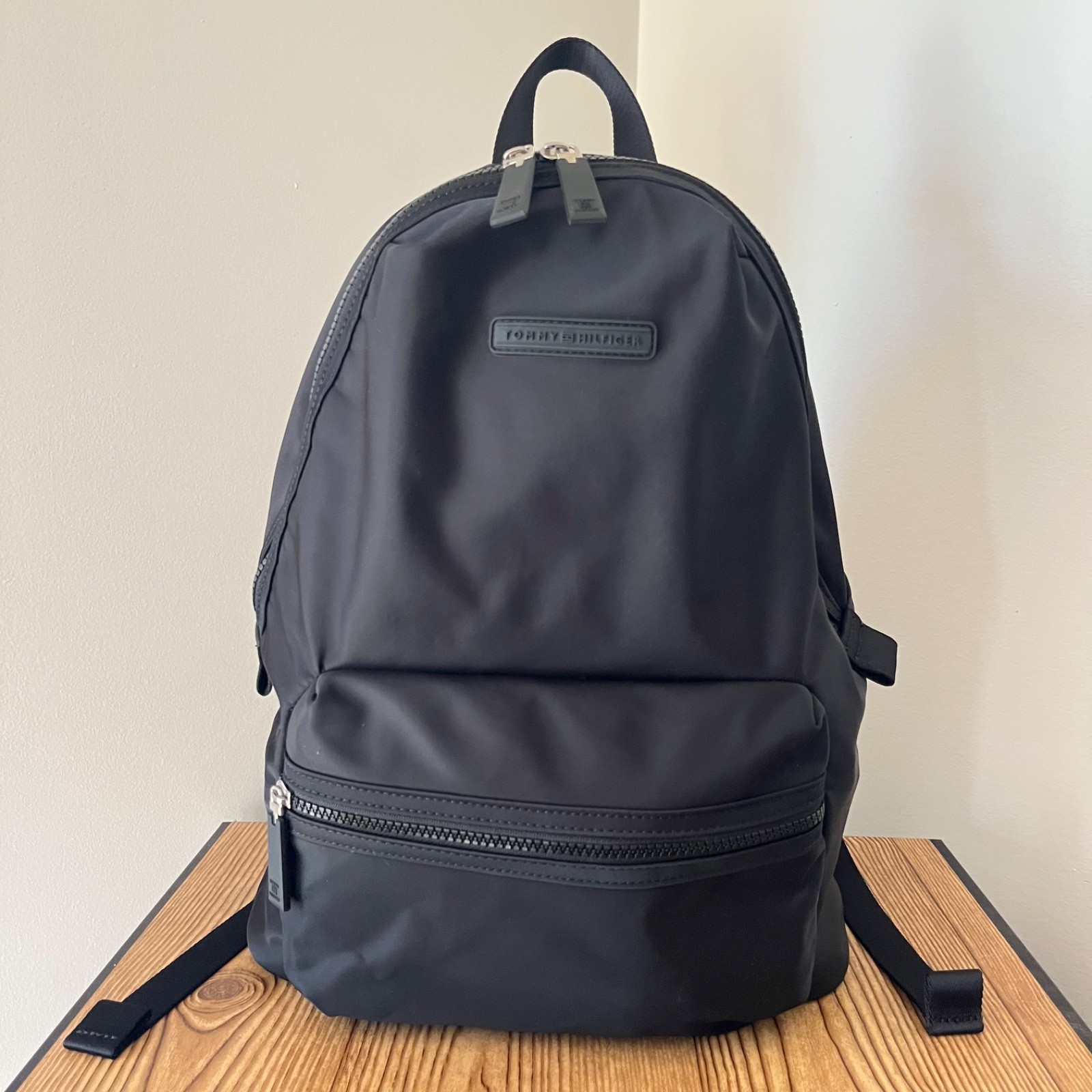 Tommy Hilfiger Nylon Backpack School / Travel Bag Black Unisex Style BW96943309