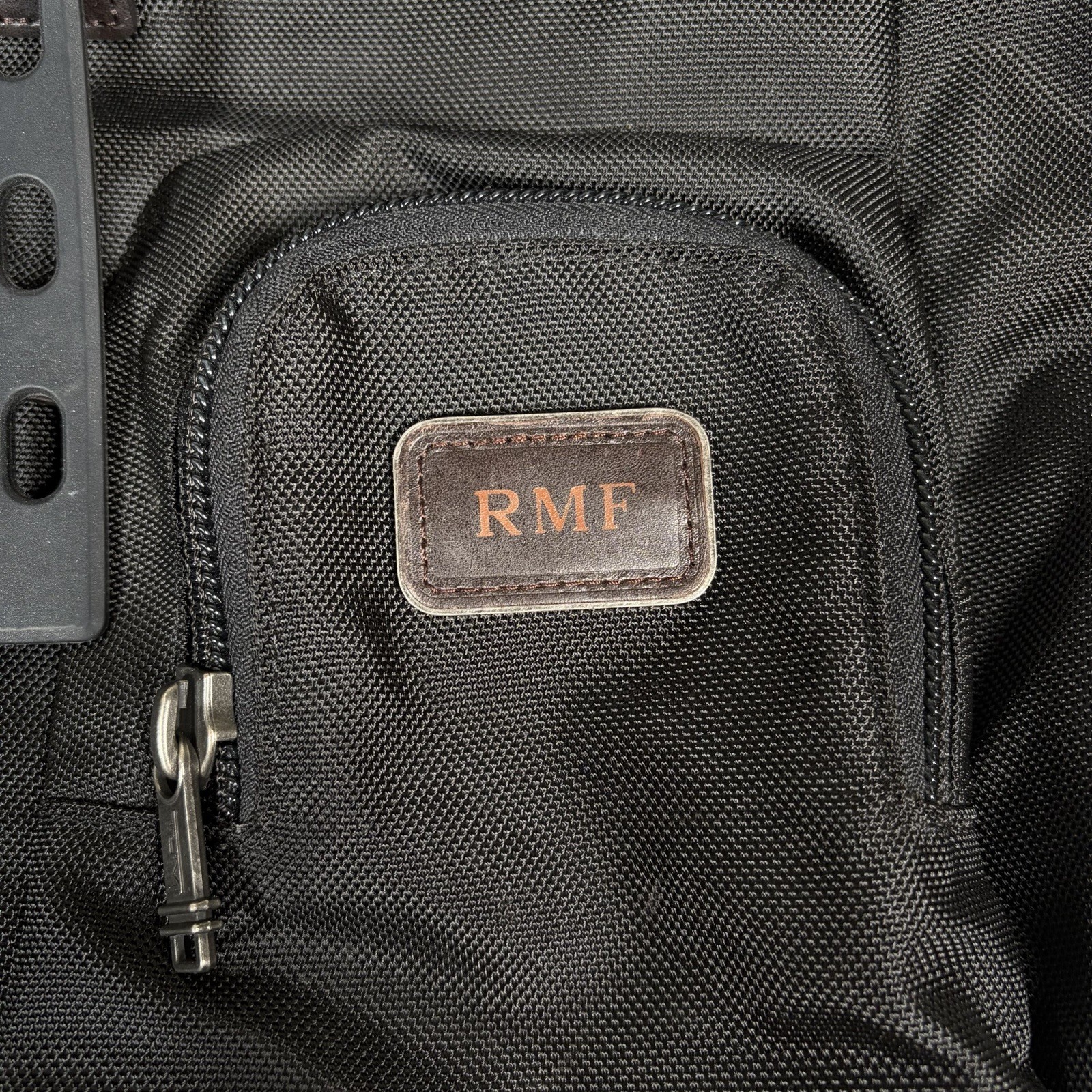 Tumi Alpha Bravo Luke Roll-Top Backpack Black Brown Ballistic Nylon Carry On Bag