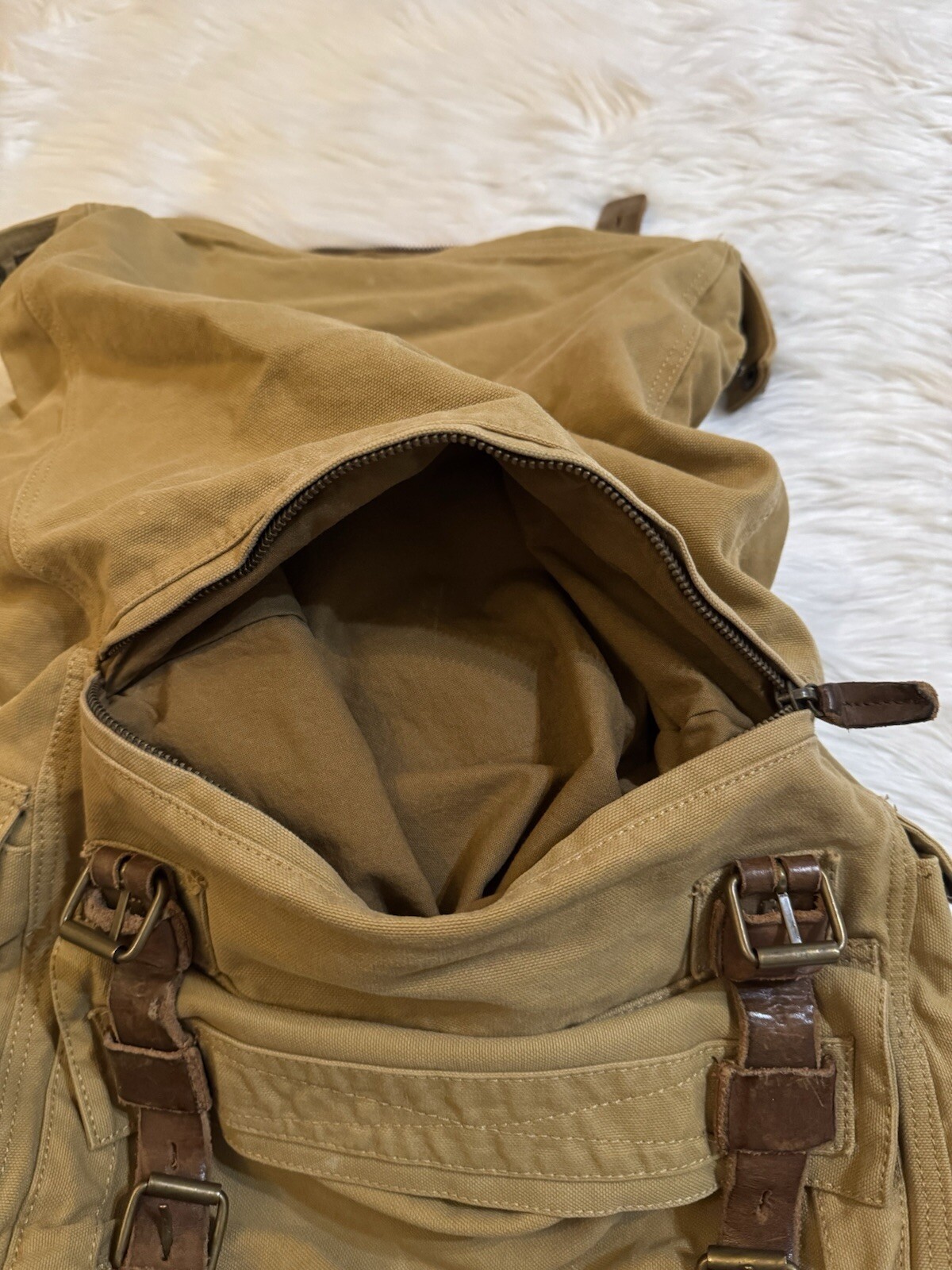 Belstaff Double Sized Backpack Messenger Bag Panama