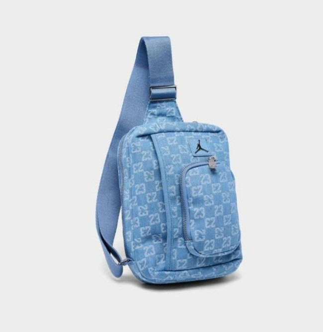Jordan Monogram Denim Crossbody Bag 23 Logo MA9062-571 Limited Edition New