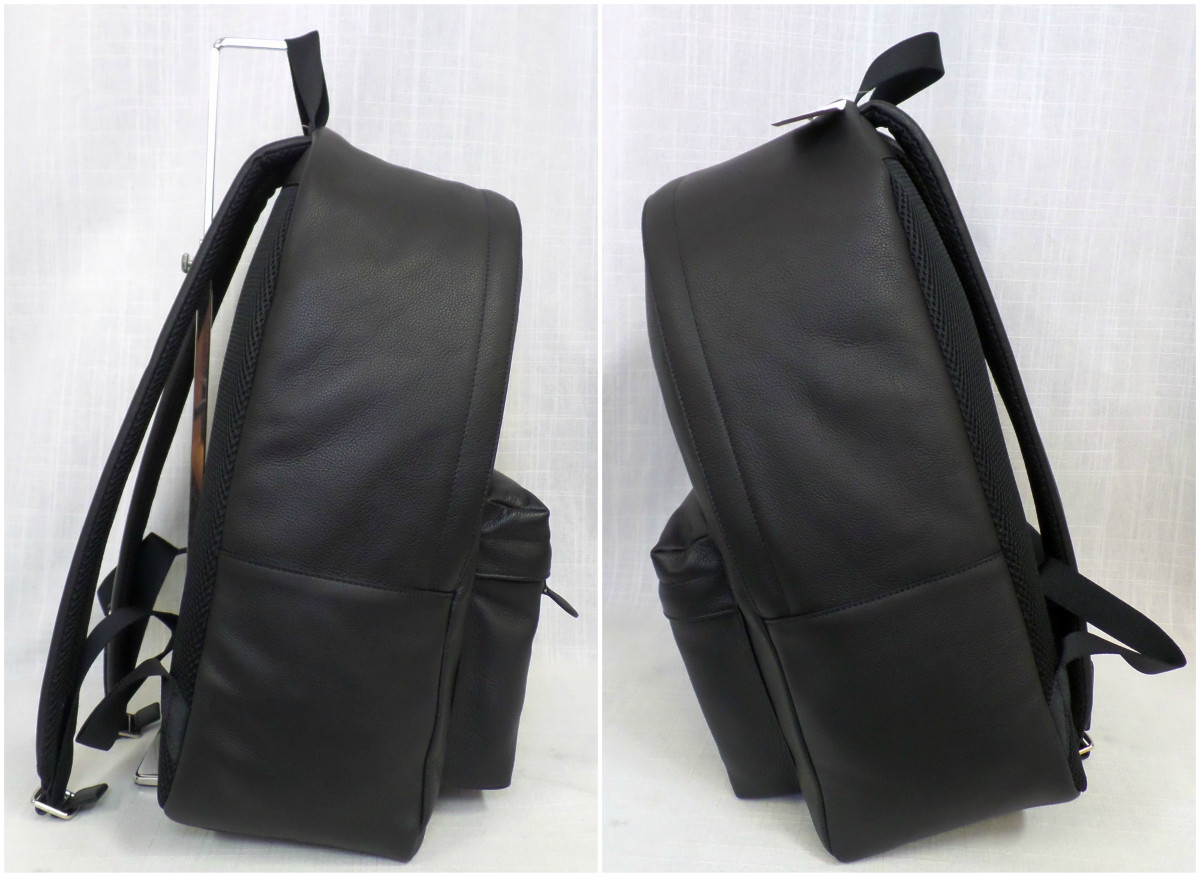 Coach Charles Black Pebbled Leather Laptop Backpack Work Travel NWT $550 F24650