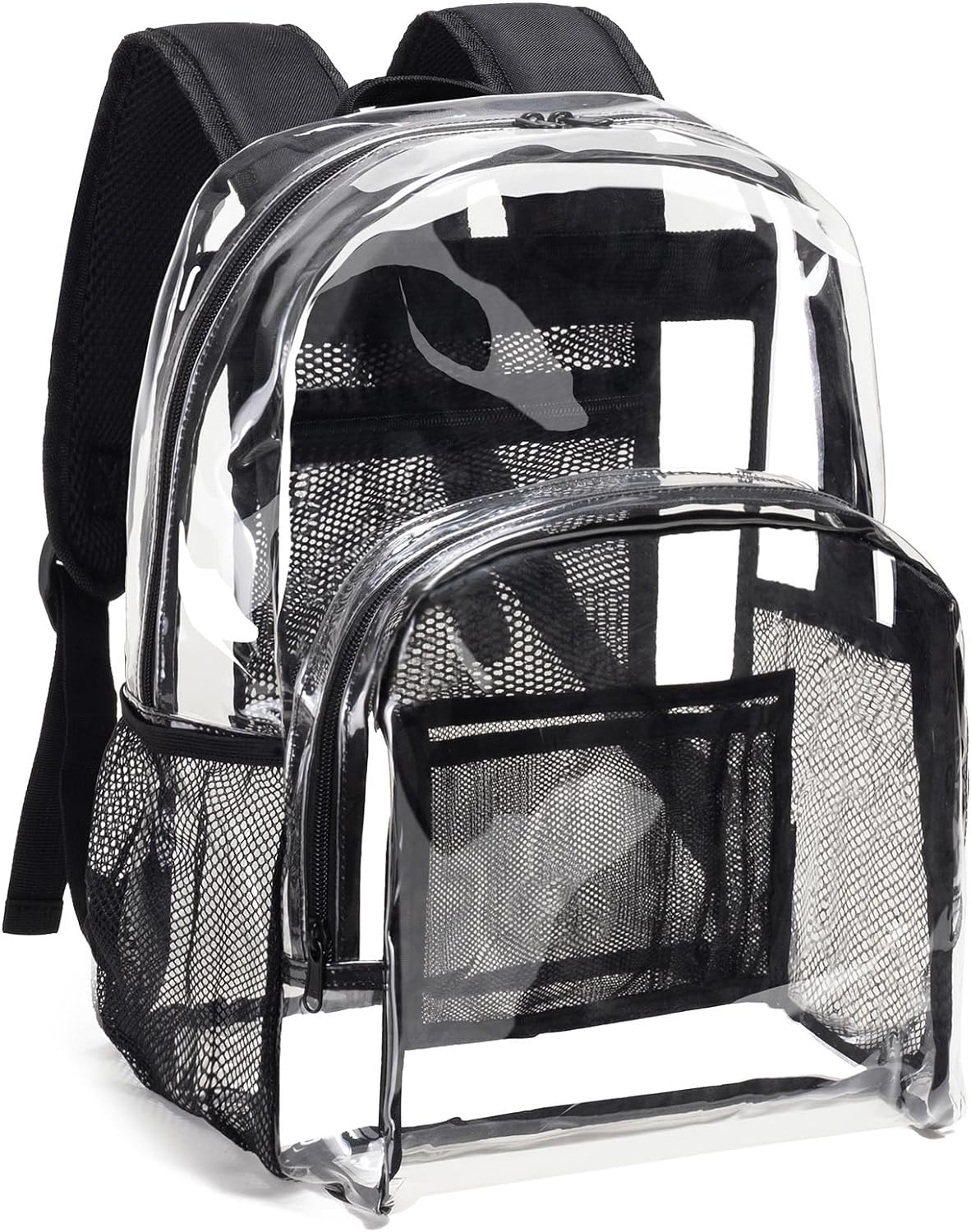 Mochila transparente de PVC resistente y transparente