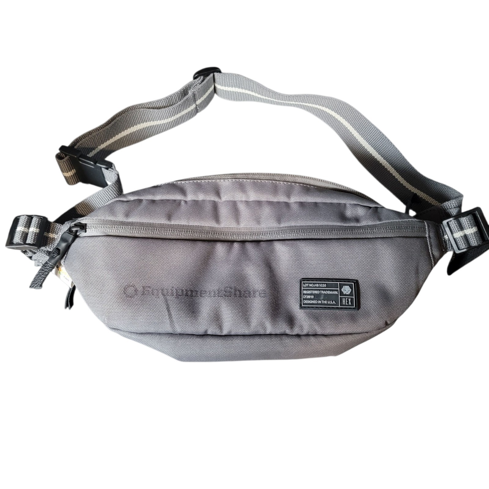 HEX Evolve Sling Bag Eco Gray Cordura Waist Pack Crossbody Travel