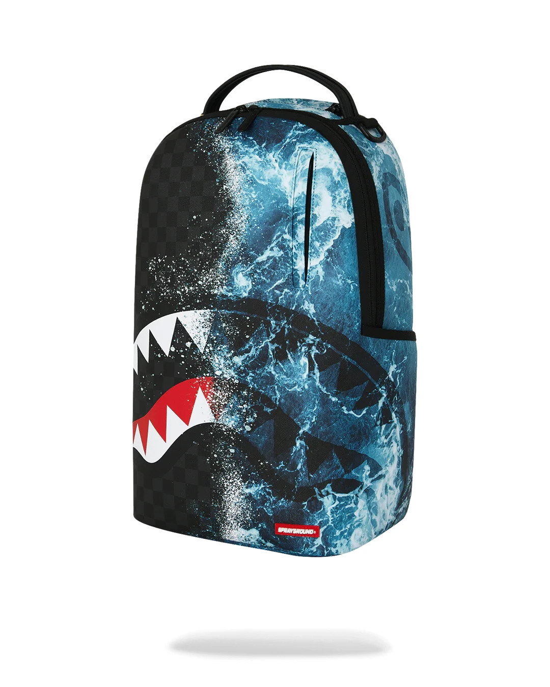Sprayground HIGH TIDE Check Backpack🔥New Black Bookbag Large School Bag