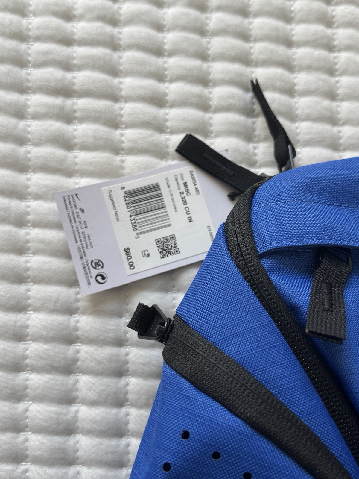 Nike Hoops Elite Pro Backpack 38L Game Royal Blue Black Silver BA5554-480
