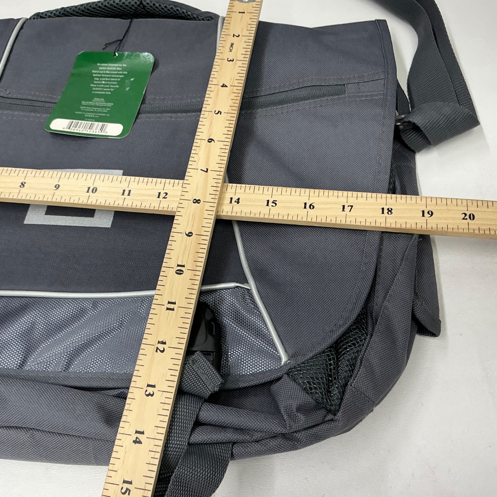 2006 Guess Urban Messenger Computer Complete Carry On Bag Marciano Grey NWT