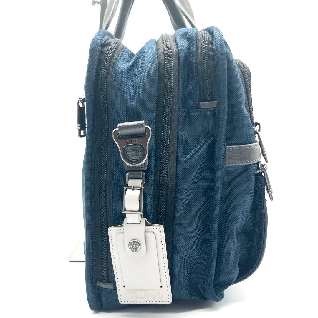 TUMI ALPHA 3 Navy Gray Business Bag 2Way Expandable Shoulder A4 Laptop Auth