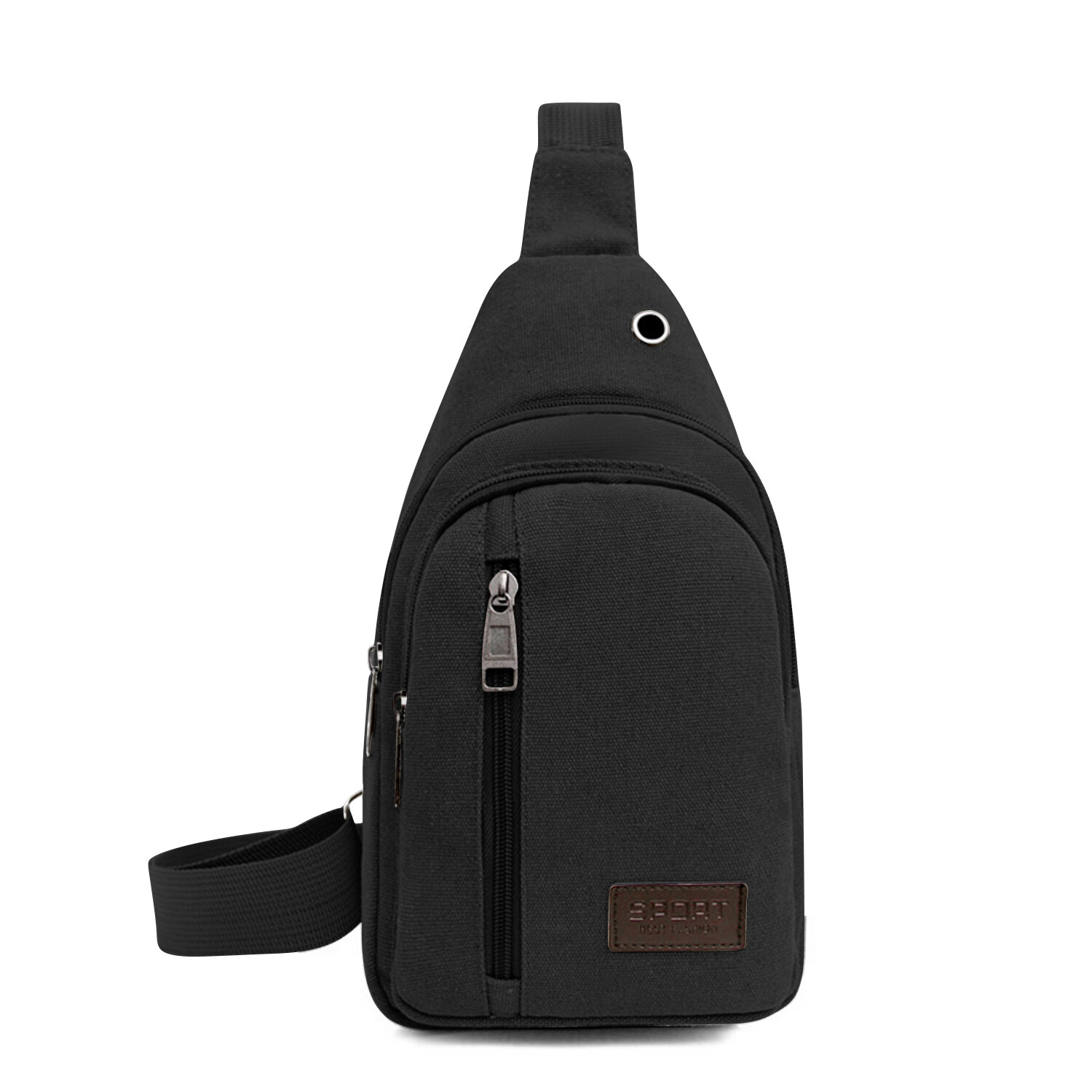Men’s Anti-Theft Sling Backpack – Crossbody Chest Bag with USB Charging Port
