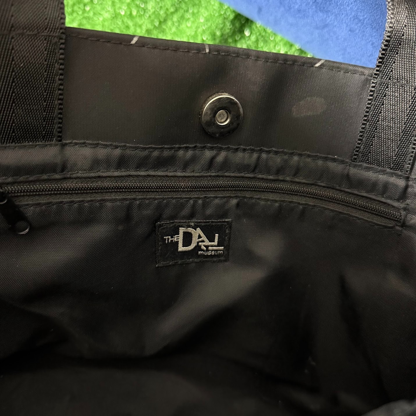 The Dali Museum Enigma Pattern Black Tote Bag Iconic Architectural Glass Windows