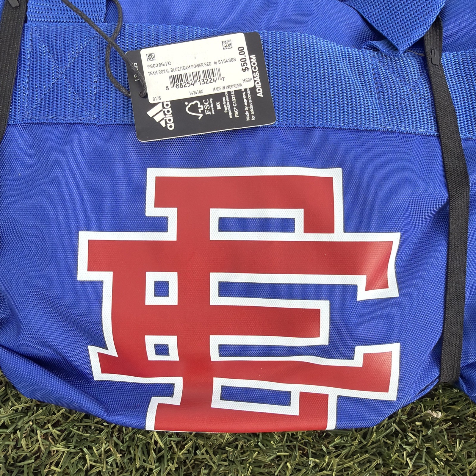 Adidas X Eric Emanuel Team Royal Blue Team Power Red Gym Duffle Bag