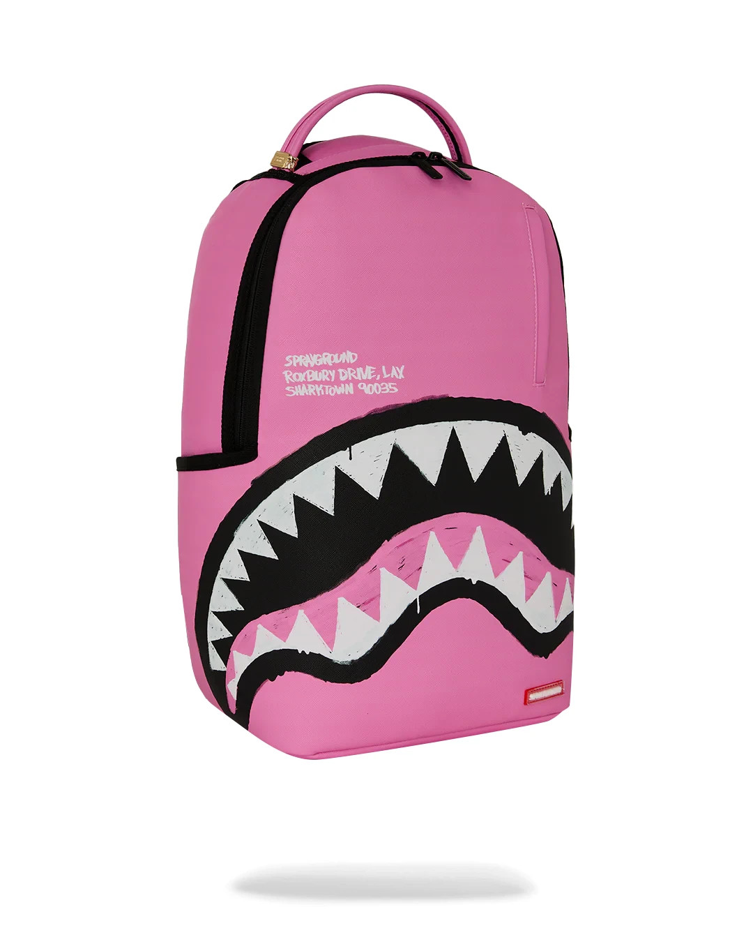 SPRAYGROUND LIMITED EDITION BACKPACK PINK SHARK CENTRAL PALACE EMBROIDERED PVC