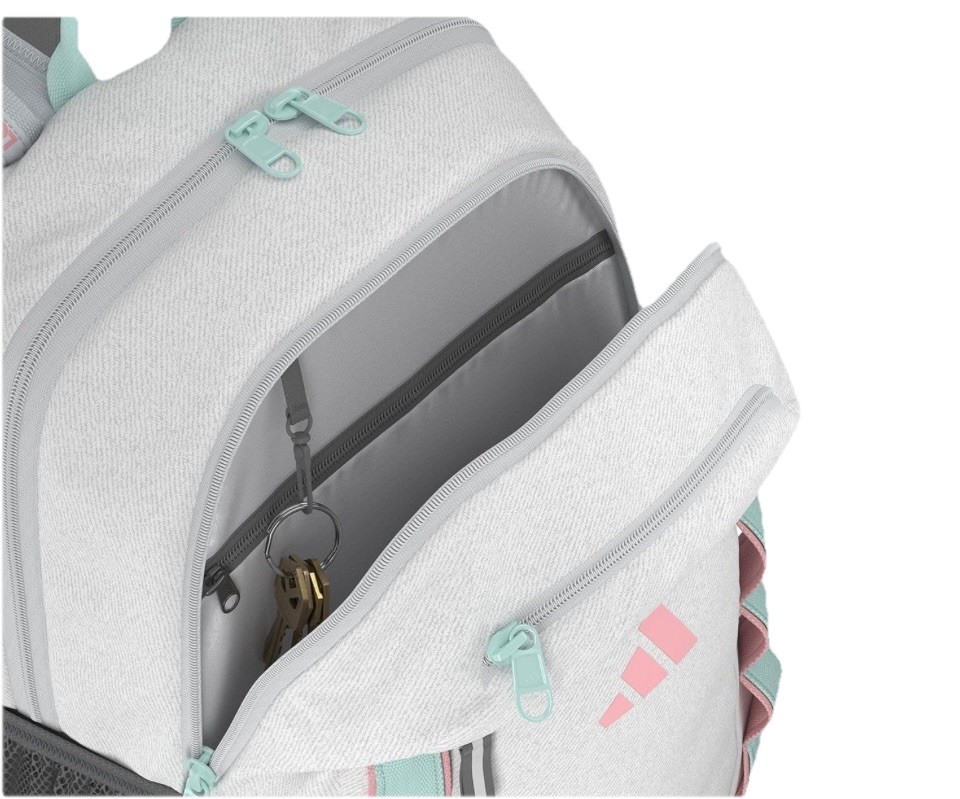 Adidas Excelerator Backpack Twill White/Semi Flash Aqua Blue/Semi Pink Spark New