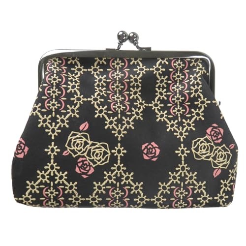 Inden wallet coin purse clasp pouch accessory case rose cloisonne plum pink