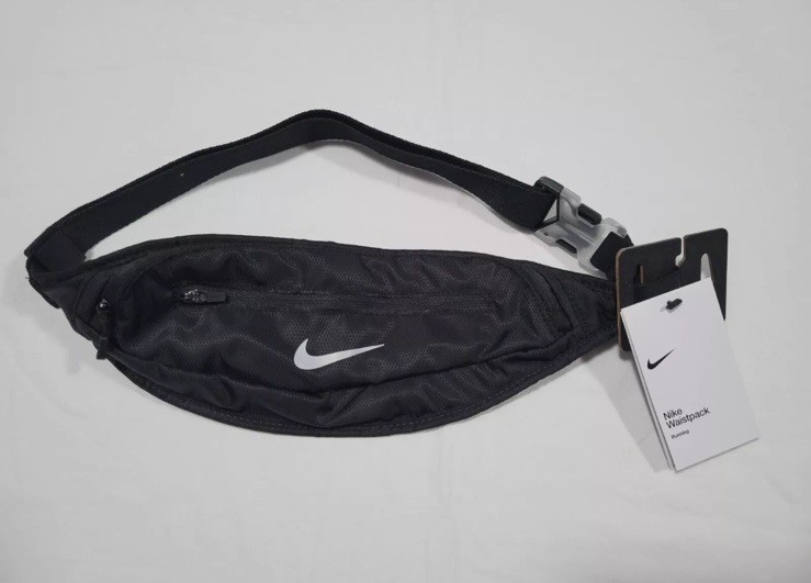 Unisex One size Black Nike Multi Sports Training Running Adjustable Waistpack