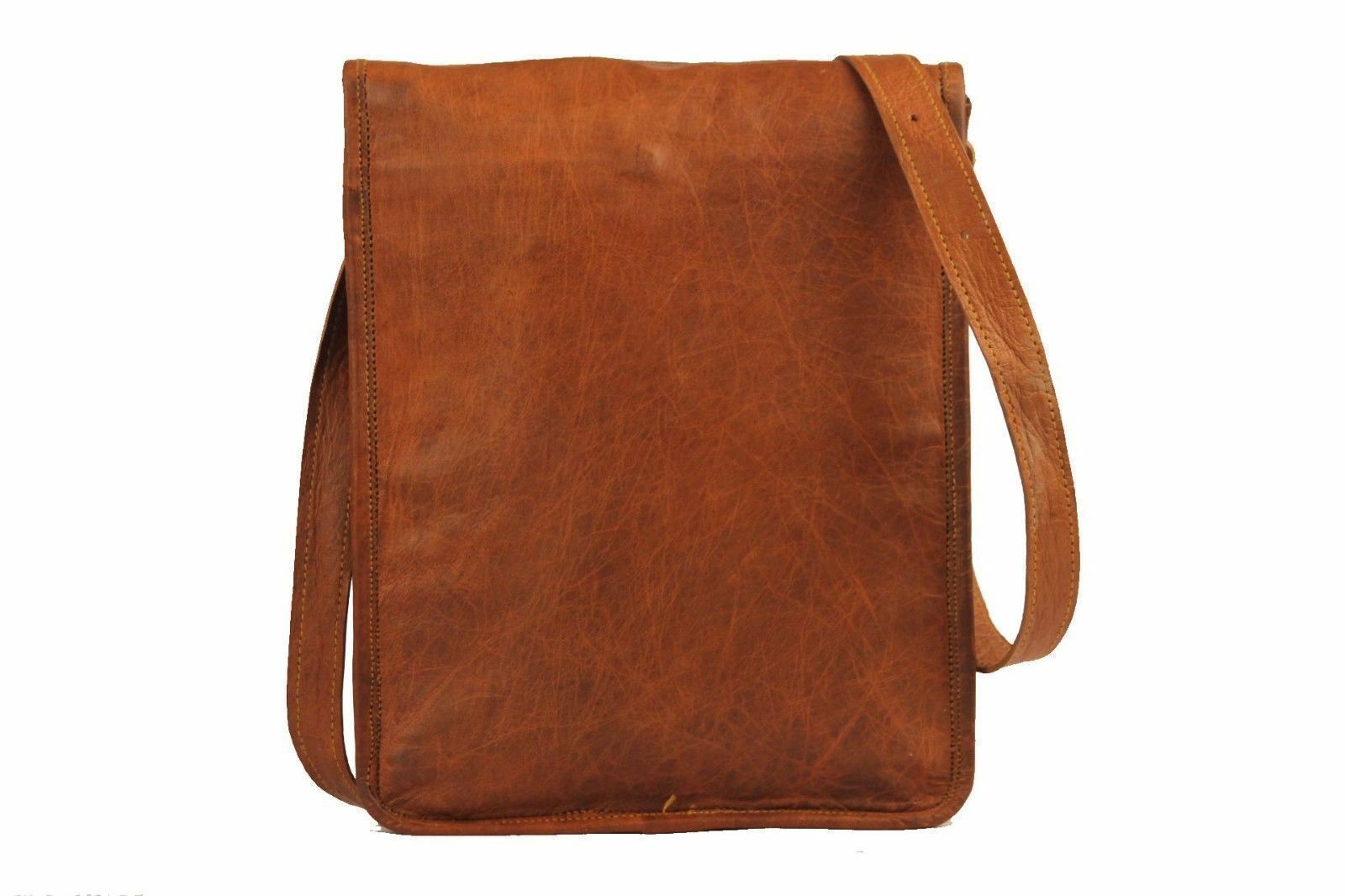 Men’s Rustic Genuine Leather Messenger Shoulder Bag Small Cross Body Satchel